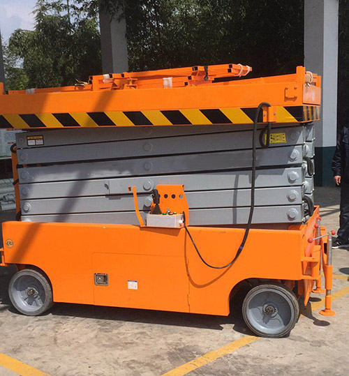 Aerial work vehicle, lifting work platform (12)